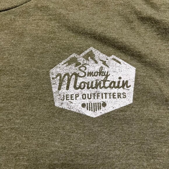 Smoky Mountain Jeep Outfitters T-Shirt - Adult Size Small - Picture 3 of 4